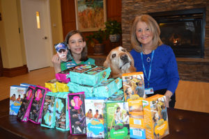 Care Dimensions Walk for Hospice girl scout cookie donation at Kaplan Family Hospice House